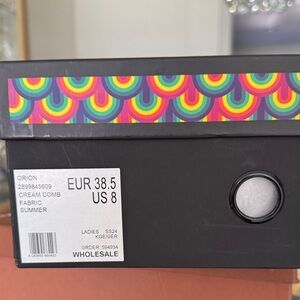 Kurt Geiger Black Shoe Box with Rainbow Pattern
